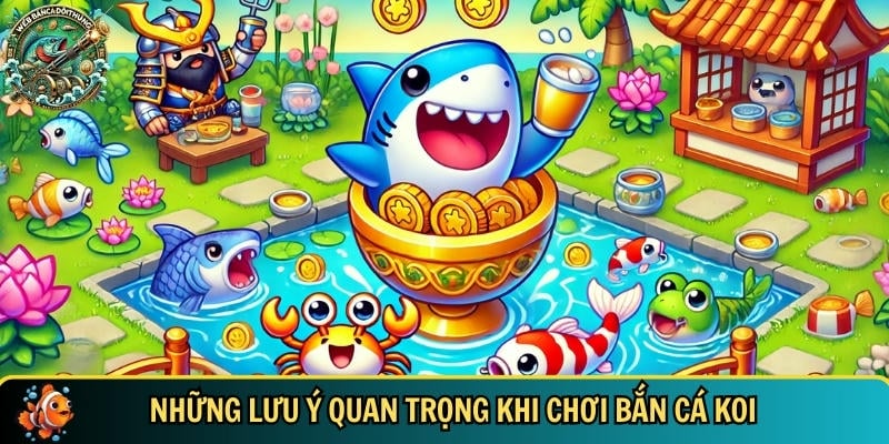 Bắn Cá Koi – Cuộc Săn Cá Tuyệt Đẹp Dưới Lòng Đại Dương 4 Tổng hợp các lưu ý quan trọng khi tham gia chơi bắn cá Koi