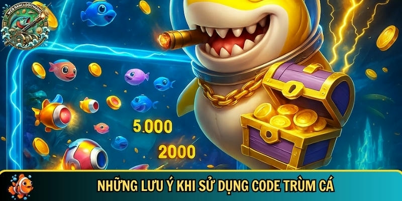 Code Trùm Cá Mới Nhất 2025 – Nhận Quà Hấp Dẫn Ngay! 4 Những điều cần lưu tâm khi sử dụng code trùm cá